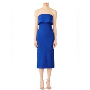 C/MEO Collective Love Like This Formal Dress Popover Dress in Royal Blue
